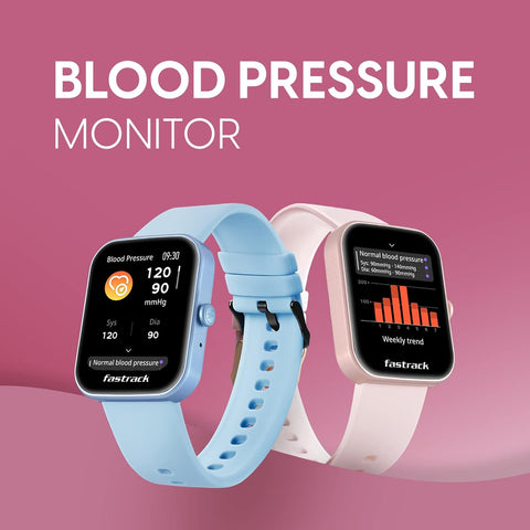 Fastrack Reflex Hello|BT Calling|1.69” HD Display|50+ Sports Modes|100+ Watchfaces|Game|BP Monitor|24x7 HRM| SpO2|Sleep Monitor|Custom Watchface|5 Day* Battery|Camera & Music Control|IP68|Light Blue