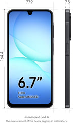 Samsung Galaxy A17 LTE, Android Smartphone, 128GB Storage, 4GB RAM, Black, 6x OS Upgrades, Large Display, 50MP OIS Camera (UAE Version)
