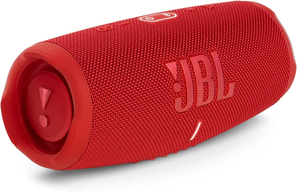 JBL Charge 5 Portable Speaker, Built-In Powerbank, Powerful JBL Pro Sound, Dual Bass Radiators, 20H of Battery, IP67 Waterproof and Dustproof, Wireless Streaming, Dual Connect - Red, JBLCHARGE5RED