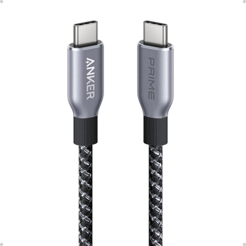 Anker Prime USB C to USB C Cable, 240W 6 ft Fast Charging USB C Cable, Upcycled-Braided Nylon with High Durability, USB 2.0 Cable for iPhone 17/16 Series, MacBook, iPad, Samsung, Huawei, Xiaomi, Vivo