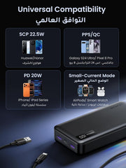 UGREEN Power Bank 20000mAh, PD 22.5W Portable Charger Fast Charging | flight-safe, high-capacity, PD 3.0 USB-C input & output, digital display, for iPhone 17/16, Galaxy S25, iPad, AirPods, etc