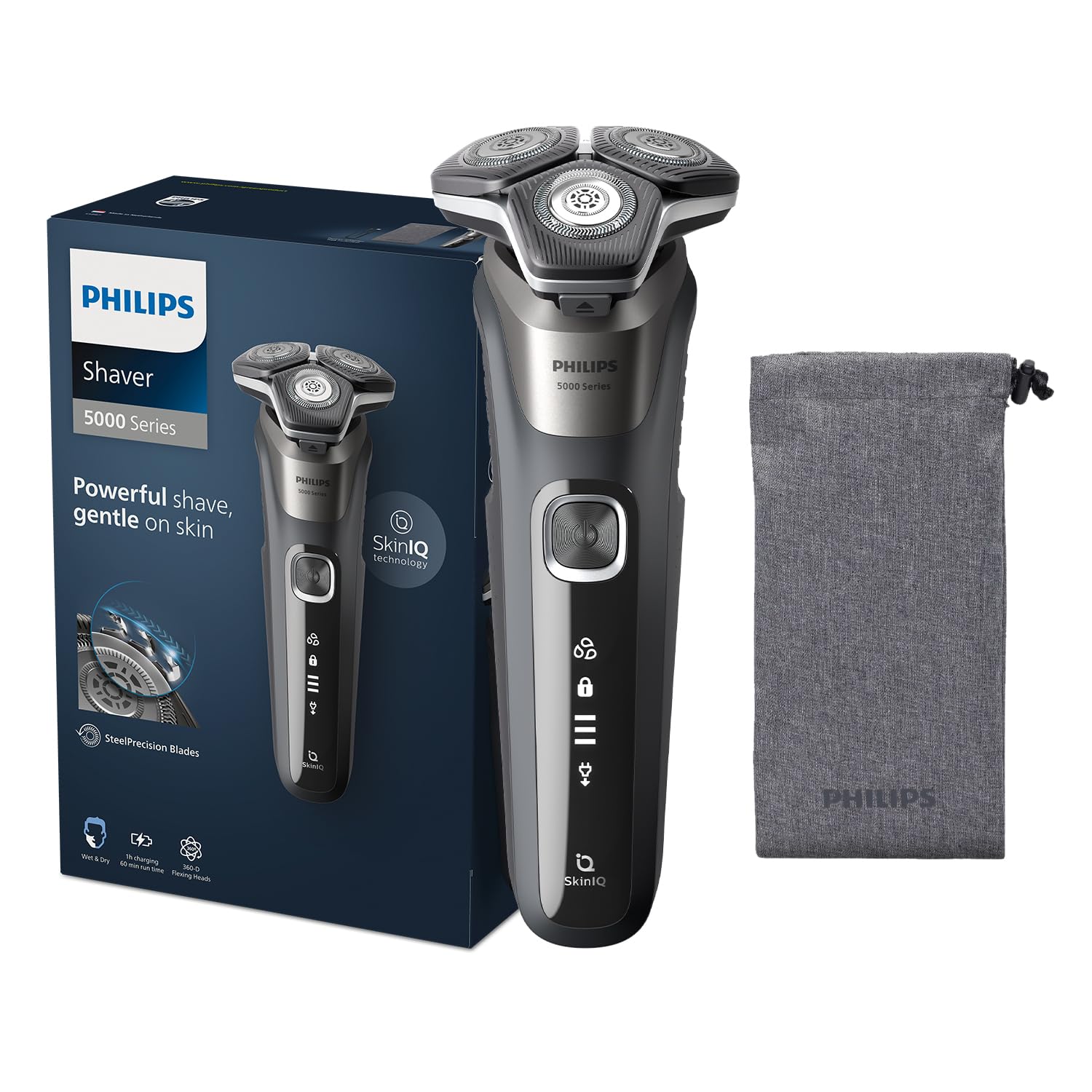 Philips Shaver 1000 Series Wet & Dry Electric Shaver S1151/00, 2 Years Warranty