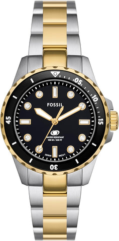 Fossil Women's Dive-Inspired Sports Watch with Stainless Steel, Ceramic, or Silicone Band