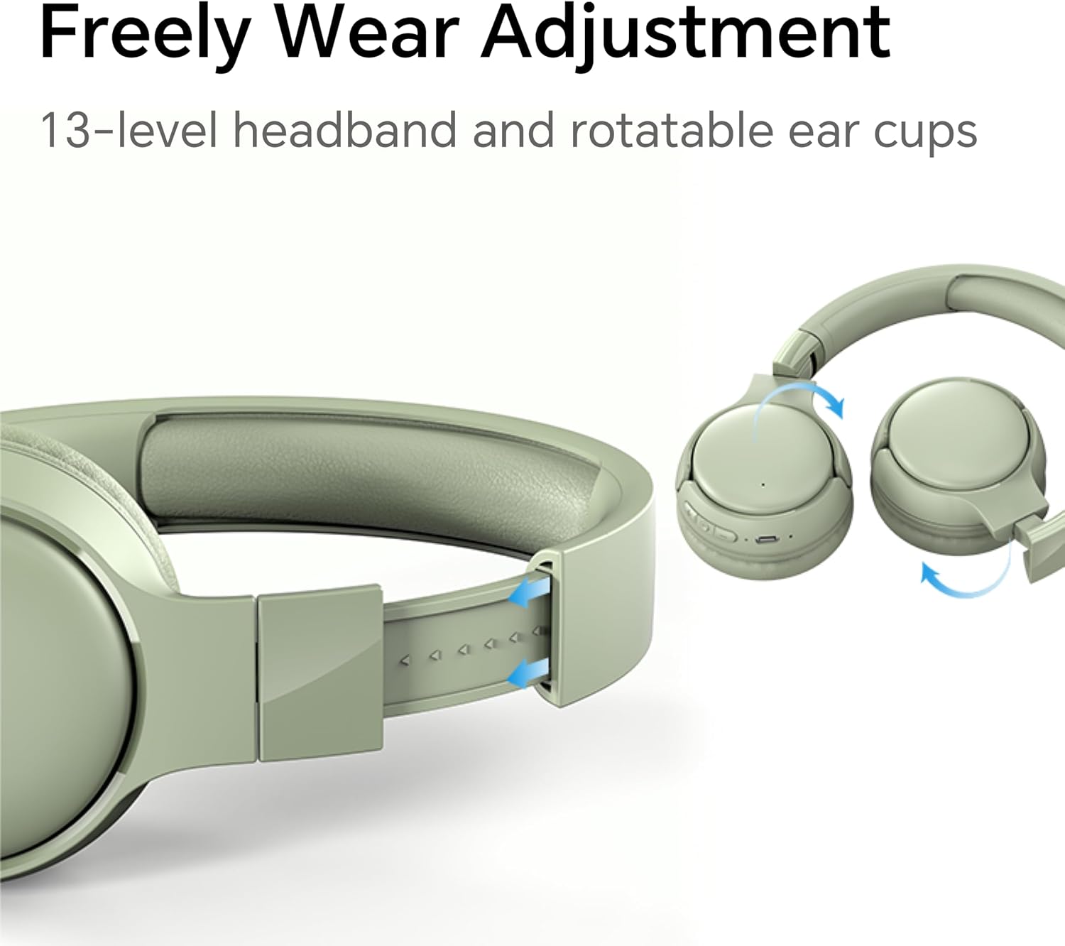 HONOR Choice Headphones Lite On-Ear Wireless Headphone with 40mm Deep Bass Driver, 82-Hour Battery Life, Dual-Device Connection, AI Call Noise Cancellation & Foldable Lightweight Design, Green