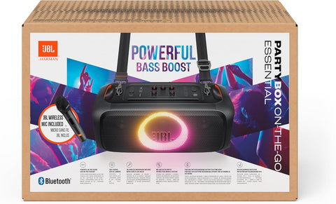 JBL Partybox Ultimate Massive party speaker with powerful sound, multi-dimensional lightshow, and splashproof design.