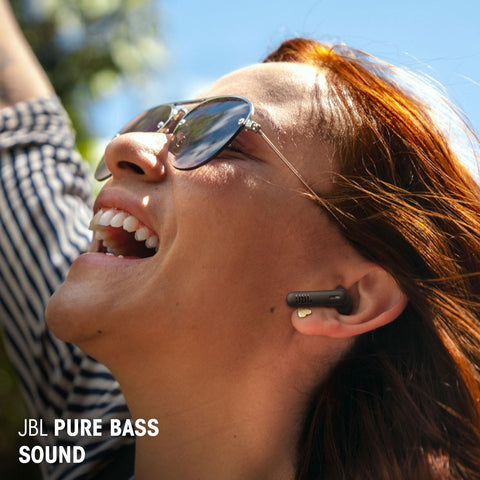 JBL Wave Beam 2 Adaptive Noise Cancelling with Smart Ambient True Wireless Earbuds, Deep Bass, Comfort Fit, 40H Battery, Hands-Free + VoiceAware, Water and Dust Resistant - JBLWBEAM2BLU, Blue