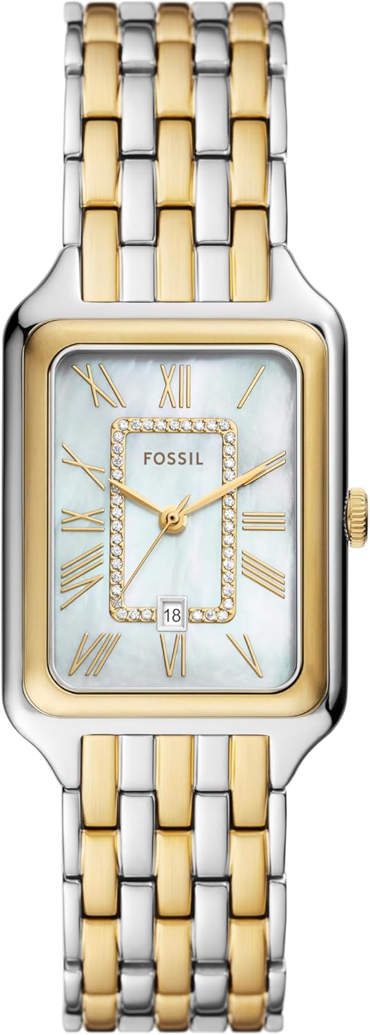 Fossil Raquel Three-Hand Date Two-Tone Stainless Steel Watch - ES5305