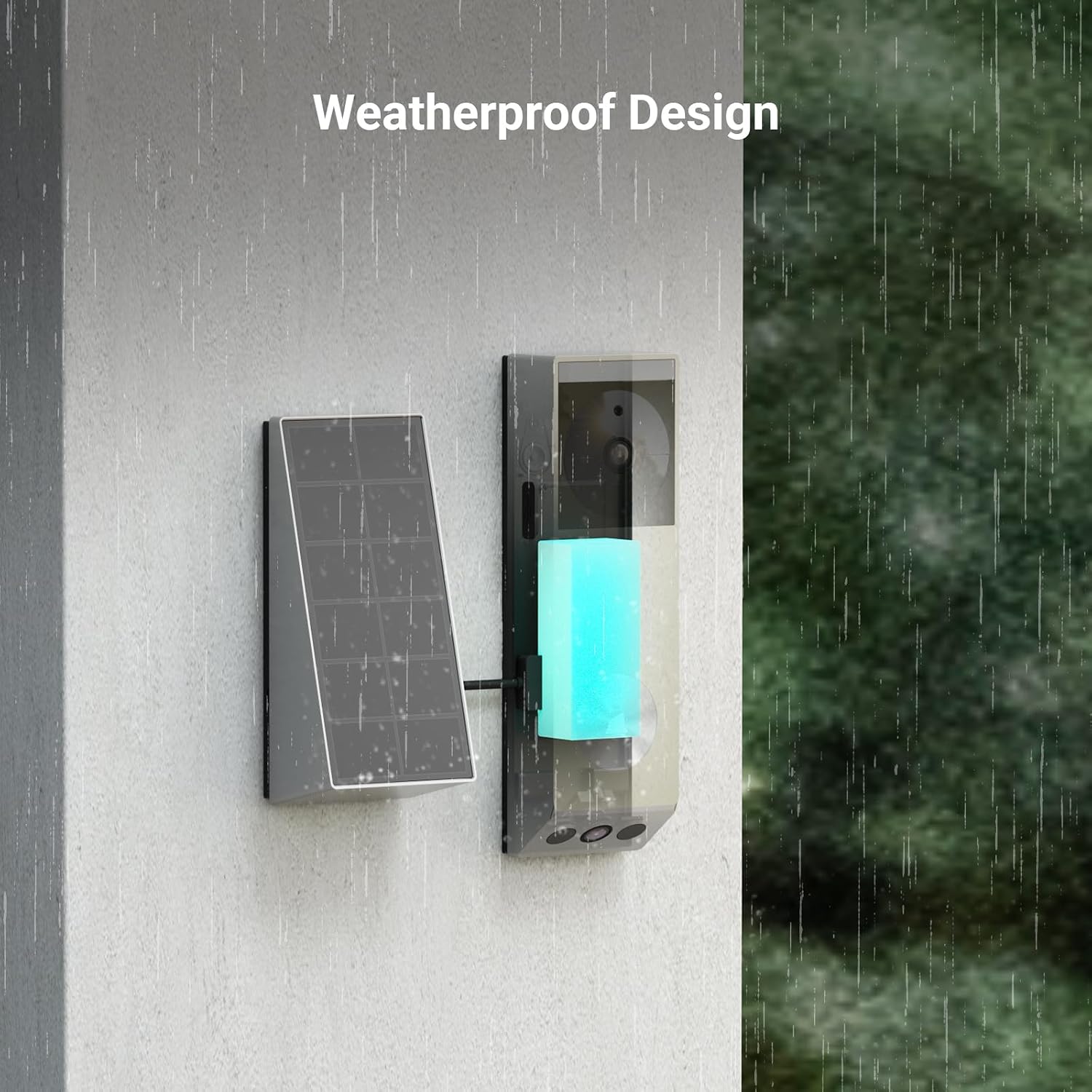 EZVIZ Video Doorbell with 2K & 1080p Double Camera, Wireless Doorbell with Solar Panel, Person Detection, Package Detection, Two-Way Audio and Colour Night Vision, 32GB eMMC Memory, EP3x Pro