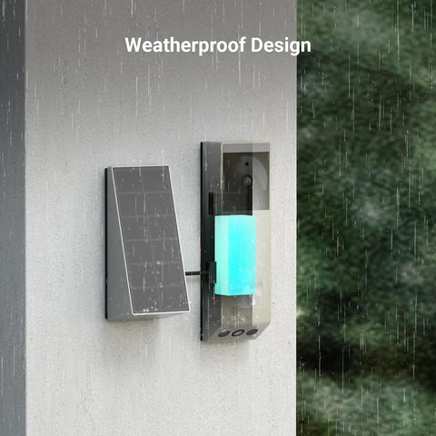 EZVIZ Video Doorbell with 2K & 1080p Double Camera, Wireless Doorbell with Solar Panel, Person Detection, Package Detection, Two-Way Audio and Colour Night Vision, 32GB eMMC Memory, EP3x Pro