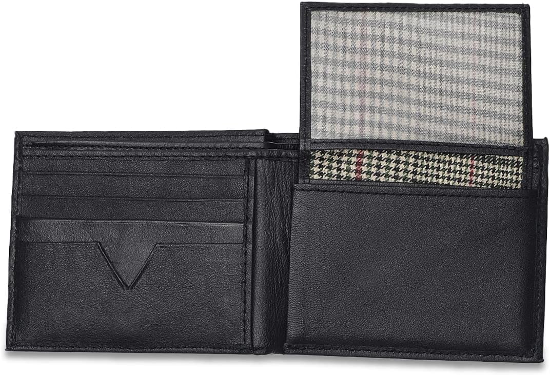 Bi-Fold Organised Wallet Flat Nappa Genuine and Smooth Leather Upper IM2021XDA0009-400-Navy Blue