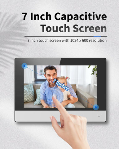 DS-KH6320-WTE1 Video Intercom Indoor Station w/7" Touch Screen
