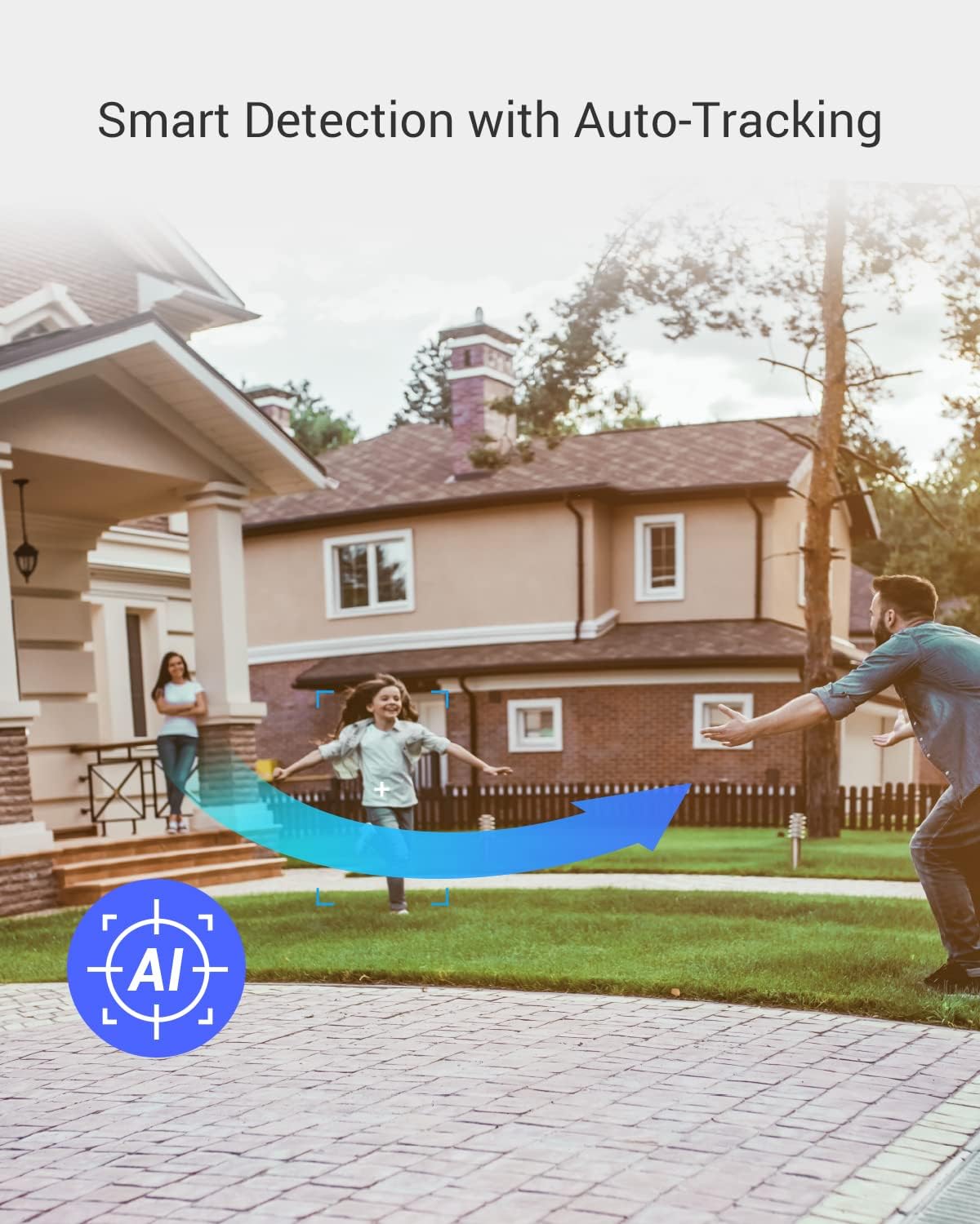 EZVIZ CB8 2K Battery Camera Wireless Outdoor, Solar Panel Compatible, Auto Tracking, Human Detection, 360° Pan Tilt, Color Night Vision, Two Way Audio, Alarm, Alexa Google Control, No Monthly Fee