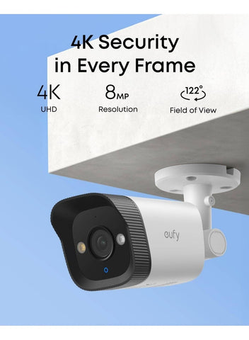 Eufy NVR Security System E40, 4K UHD, 4 Security Cameras, 122° Wide-Angle, Starlight Color Night Vision, AI-Powered Video Finder, IP67 Waterproof, Two-Way Talk, 2TB HDD Included | E8P00322