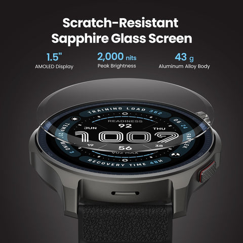 Amazfit Balance 2 Smart Watch 47mm AMOLED Sapphire Glass Display, Offline Maps, Dual Band GPS, 21 Days Battery, 170+ Sport Modes, Hyrox & Golf Mode, Heart Rate & Sleep Tracker for Android & iPhone
