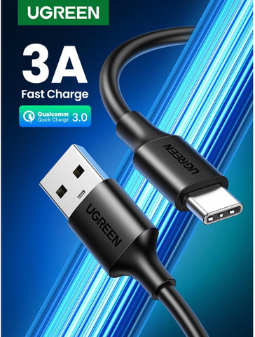 Ugreen cable USB to USB cable Type C 2 A 1m black US287
