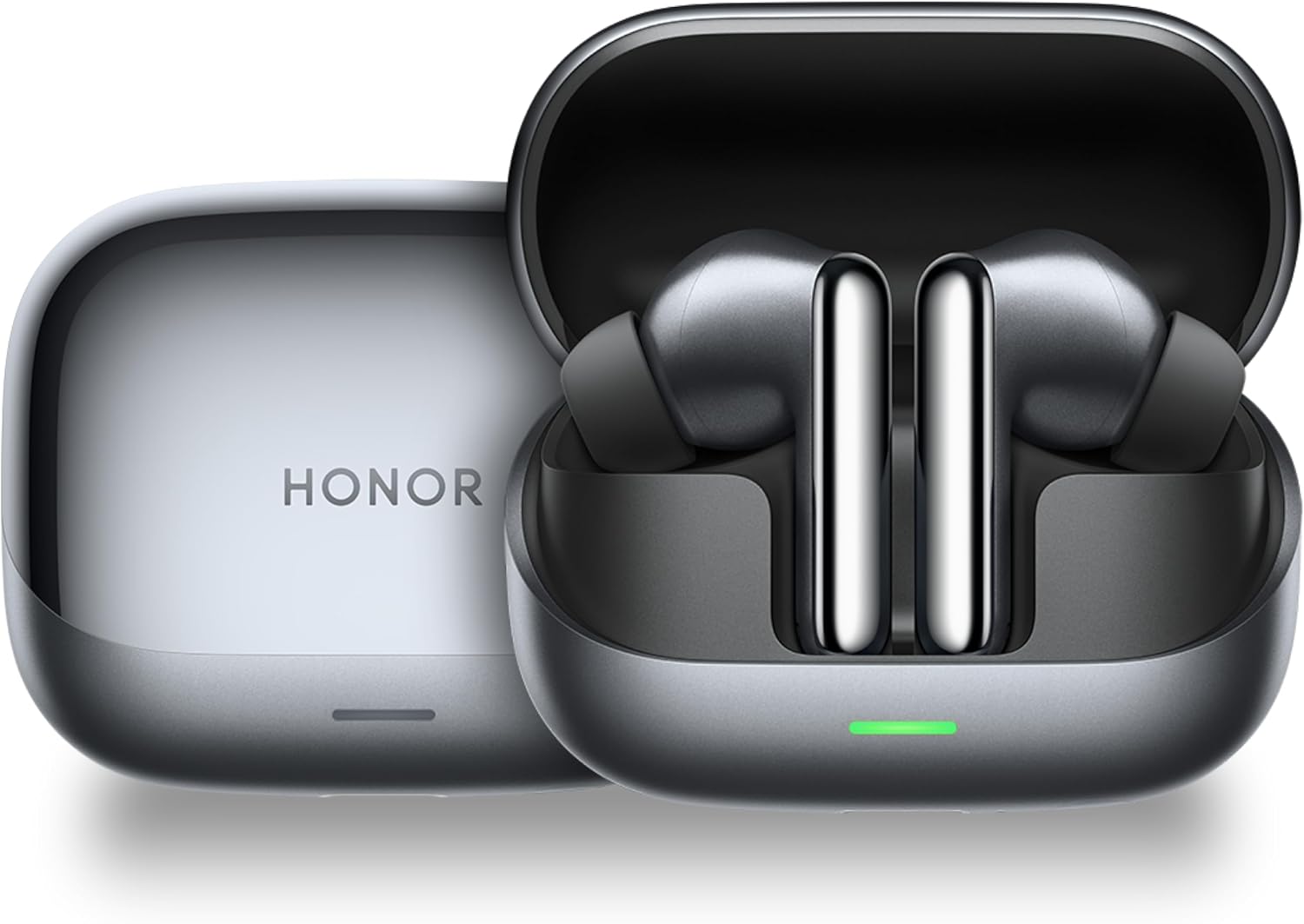 HONOR Earbuds 4 with AI Translation, 50dB Adaptive ANC, 46H Battery Life, Dual Drivers(11mm+6mm), 3-Mic AI Call Noise Reduction, IP54 Water Resistant, Starlit Black