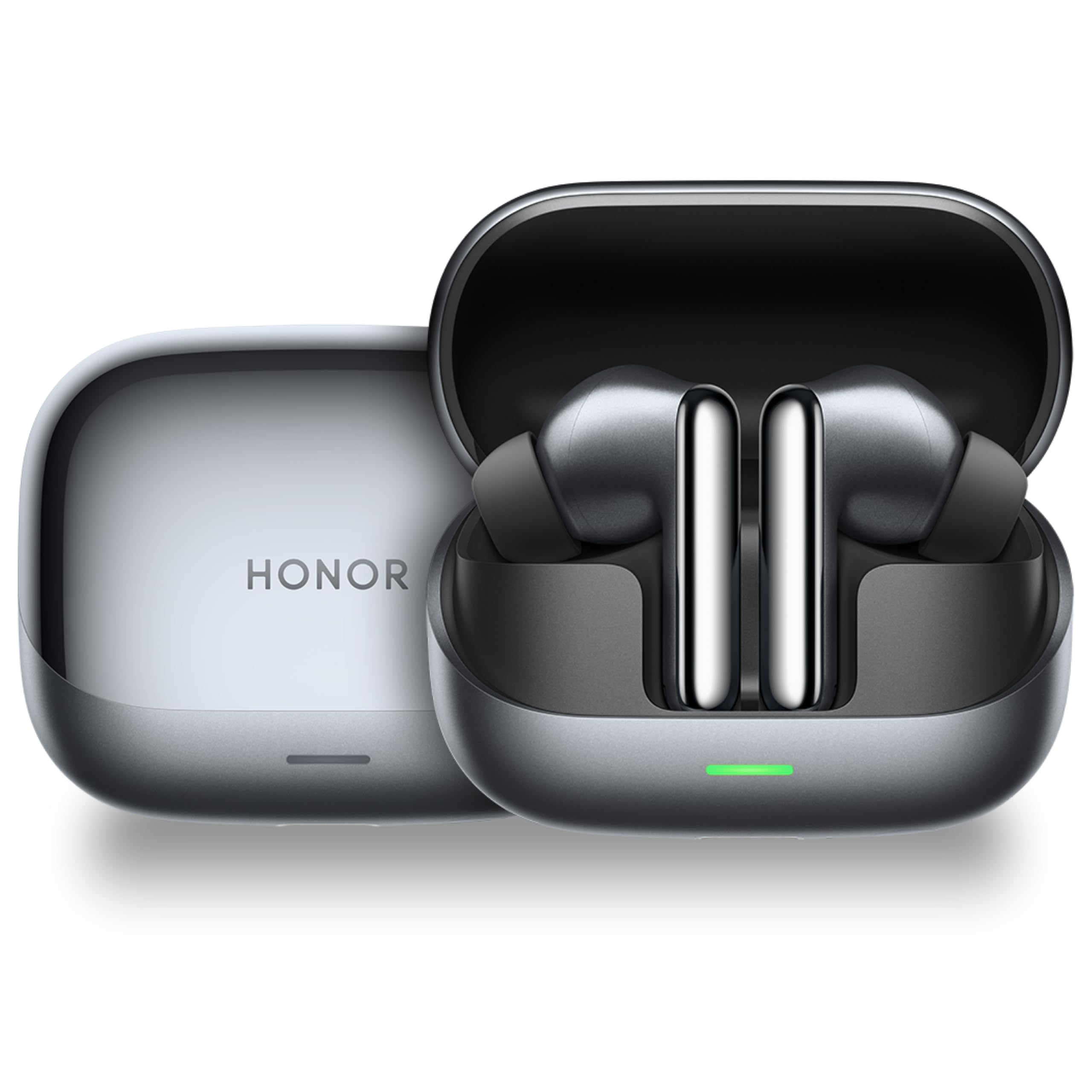 HONOR Earbuds 4 with AI Translation, 50dB Adaptive ANC, 46H Battery Life, Dual Drivers(11mm+6mm), 3-Mic AI Call Noise Reduction, IP54 Water Resistant, Pearl White