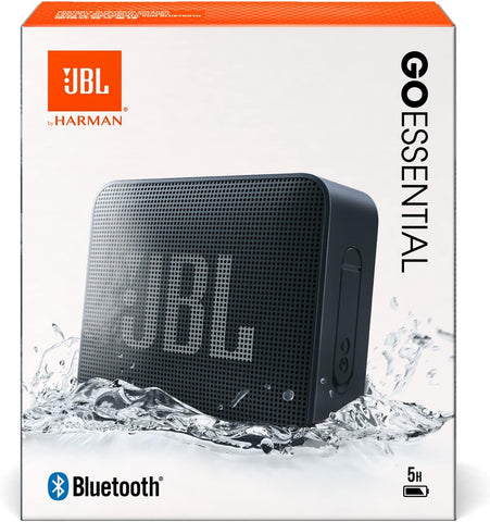 JBL Go Essential Portable Waterproof Speaker, Original JBL Pro Sound, Big Audio and Rich Bass, IPX7 Waterproof, Wireless Streaming, 5 Hours of Battery - Red, JBLGOESRED, Bluetooth