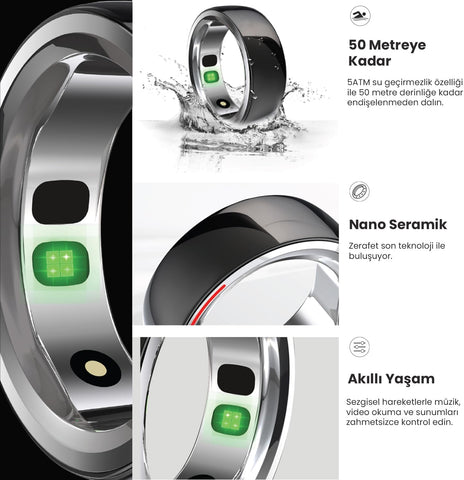 HiFuture Future Ring Smart Ring Black 65mm