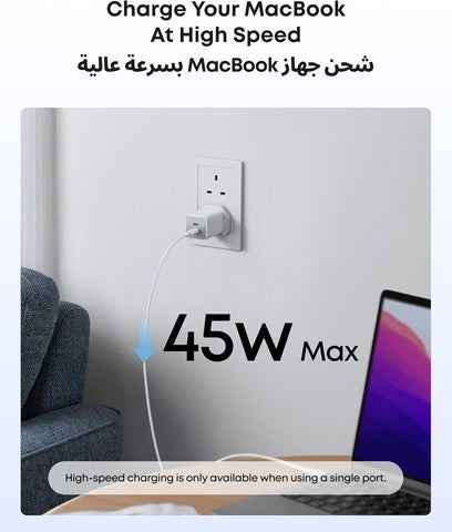 USB C Plug, Anker 47W 2-Port Fast USB C Charger, Nano 3 GaN Compact Charger for iPhone17/16/15, Samsung Galaxy S25/S24, Ultra/S24/S23, Pixel 4/3, iPad Mini, and More (Cable Not Included)