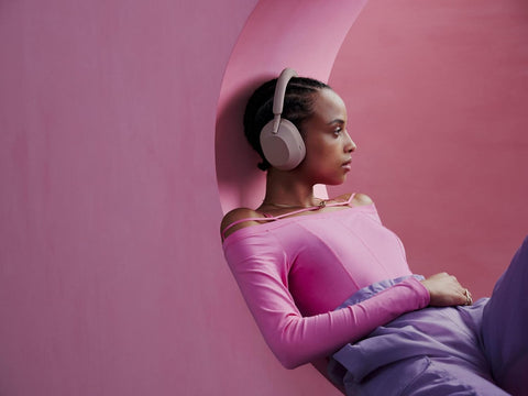 Sony WH-1000XM5 Industry Leading Noise Cancelling Wireless Headphones, Hi-Res Audio, Best Phone Call Quality, 30 Hours Battery Life, Wearing Detection, Alexa Voice Assistant, Multipoint - Pink