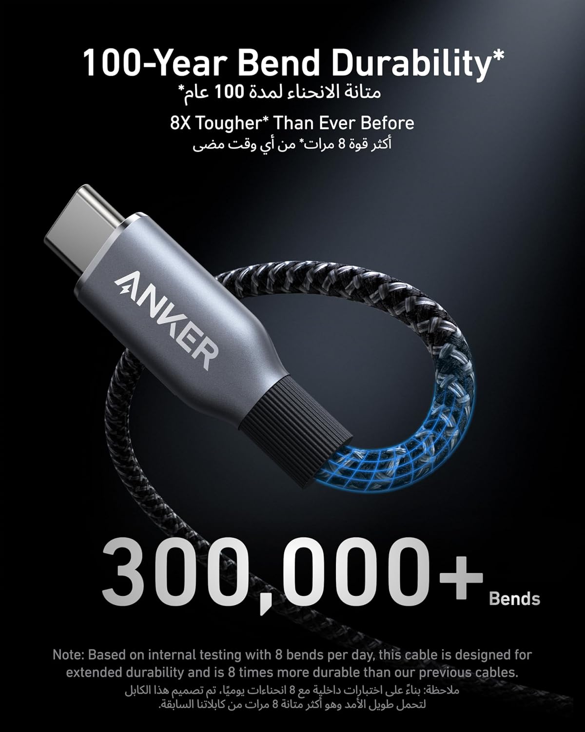 Anker Prime USB C to USB C Cable, 240W 6 ft Fast Charging USB C Cable, Upcycled-Braided Nylon with High Durability, USB 2.0 Cable for iPhone 17/16 Series, MacBook, iPad, Samsung, Huawei, Xiaomi, Vivo