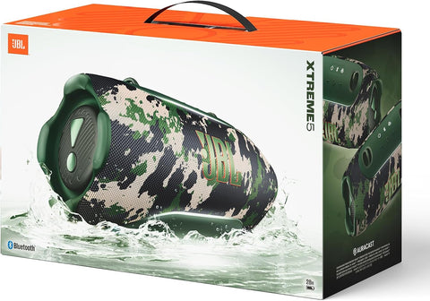 JBL Xtreme 5 Portable Bluetooth Speaker with AI Sound Boost, 28 Hours Playtime, IP68 Waterproof & Dustproof, Ambient Lighting, Built-in Powerbank, Auracast Multi-Speaker Pairing, USB-C Lossless Audio