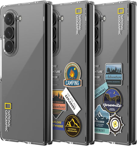 National Geographic Crystal Slim Fit Case (Galaxy Z Fold Series) Galaxy Z Fold 6 Adventure Logo - Tranparent