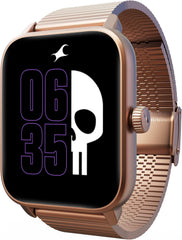 Fastrack Phantom Smart Watch|1.85" UltraVU Display| Functional Crown| SingleSync BT Calling|100+ Sports Modes|100+ Watchfaces|AI Voice Assistant|in-Built Games| Aluminium Case with Mesh Strap