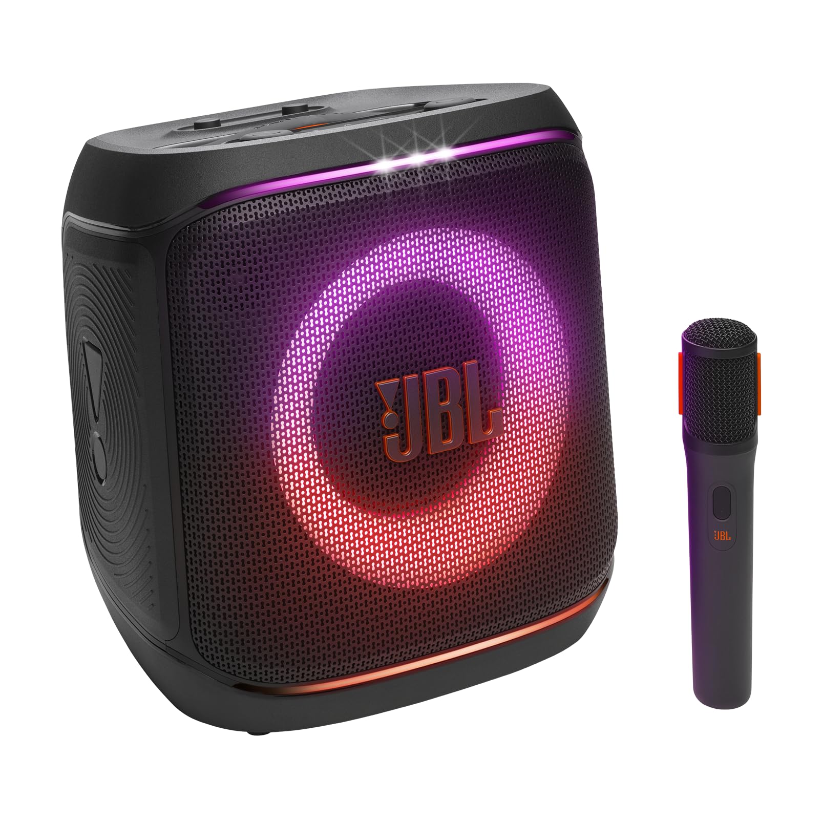 JBL Party Box Club 120 | Powerful Sound & Lightshow | Up to 12 Hours Playtime | AI Sound Boost | Multi-speaker connection by Auracast | Dual Mic & Guitar Inputs | JBLPBCLUB120UK, Black