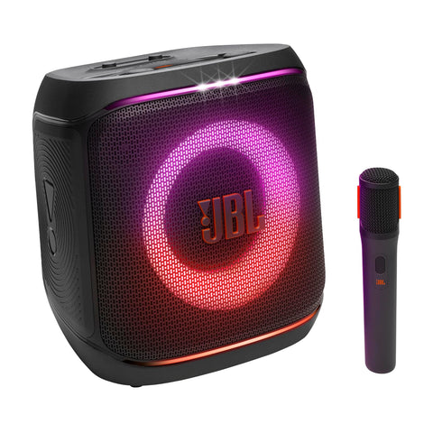 JBL Party Box Club 120 | Powerful Sound & Lightshow | Up to 12 Hours Playtime | AI Sound Boost | Multi-speaker connection by Auracast | Dual Mic & Guitar Inputs | JBLPBCLUB120UK, Black