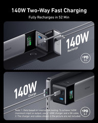 Anker 737 Power Bank (PowerCore 24K), 24,000mAh 3-Port Portable Charger with 140W Output, Smart Digital Display, Compatible with MacBook Pro/Air, iPhone 17/16 Series, Samsung, Huaiwei, Dell