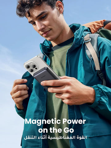 UGREEN Qi2 Wireless Power Bank 10000mAh Qi2 Certified 15W Fast Charging Magnetic Portable Charger PD30W MagSafe-Compatible Battery Pack Phone Charger Compatible with iPhone 17/16/15/14/13/12 Series