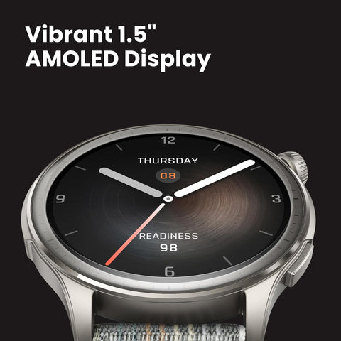 Amazfit Balance Smart Watch, AI Fitness Coach, Sleep & Health Tracker with Body Composition, GPS, Alexa Built-in, Bluetooth Calls, 14-Day Battery, 1.5" AMOLED Display, for Android/iPhone, Grey