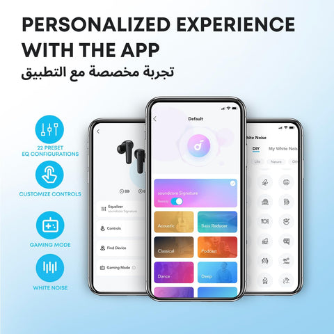 soundcore Anker P20i Bluetooth Earphones, 10mm Drivers with Big Bass True Wireless Earbuds, Bluetooth 5.3, 30H Playtime, IPX5, 2 Mics for AI Clear Calls, 22 Preset EQs, Customization via App (Blue)