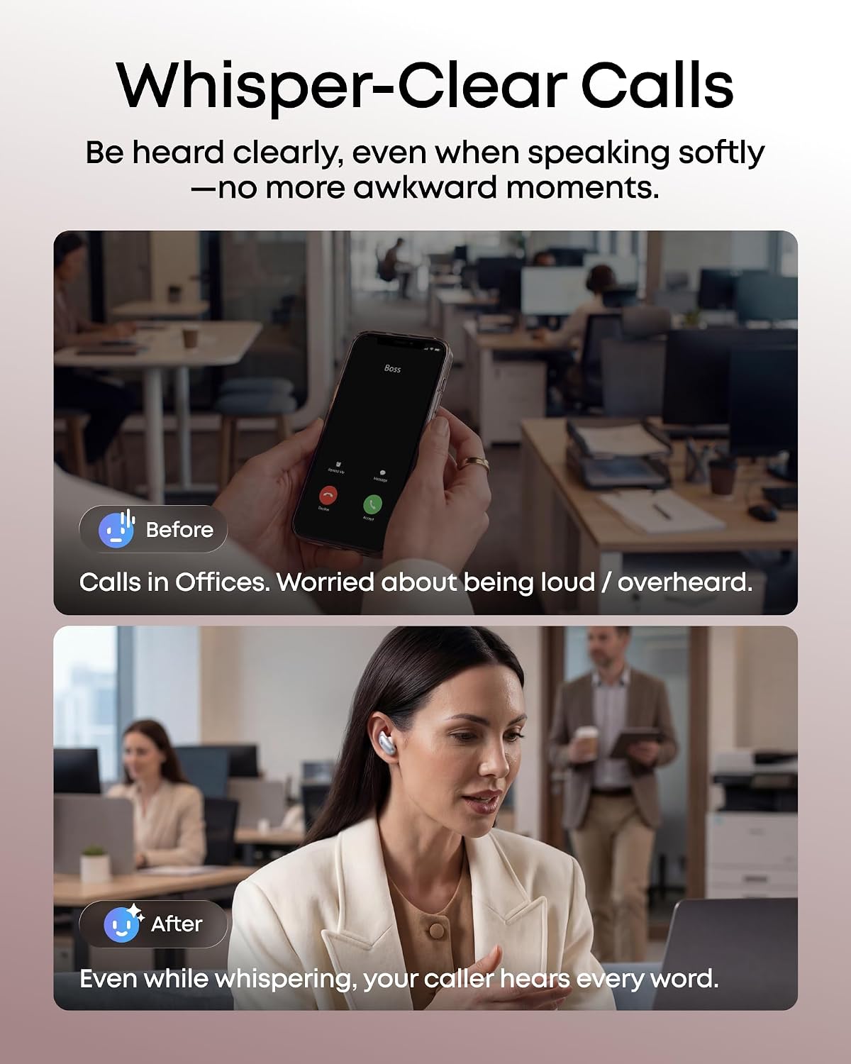 soundcore Liberty 5 Pro by Anker, Guinness World Records-Certified Call Quality, ANKER Thus™ AI Chip, Active Noise Cancelling Wireless Earbuds, Crystal-Clear Calls for Noisy Environments