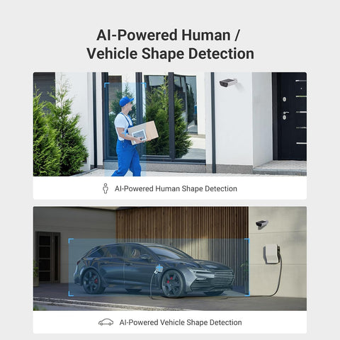 EZVIZ CB5 4K Solar Security Camera Outdoor Wireless 2-IN-1 Built-in Solar Panel, Color Night Vision, Human Detection, Vehicle Detection, Two Way Audio, Weatherproof, Alexa Compatible, White
