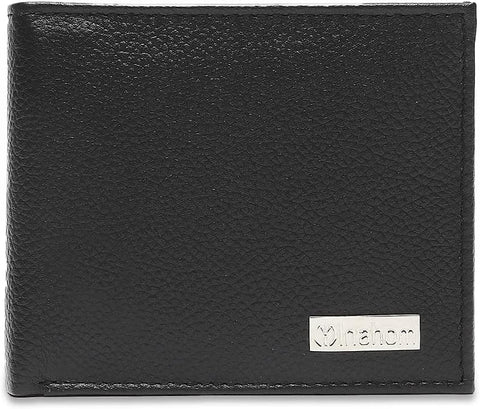 Bi-Fold Organised Wallet Flat Nappa Genuine and Smooth Leather Upper IM2021XDA0007-001-Black