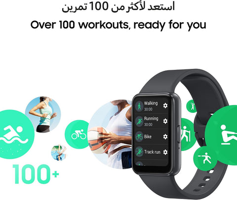 Samsung Galaxy Fit3 Smartwatch, Exercise and Sleep Tracking, Fall Detection, Bluetooth, 40mm, Gray