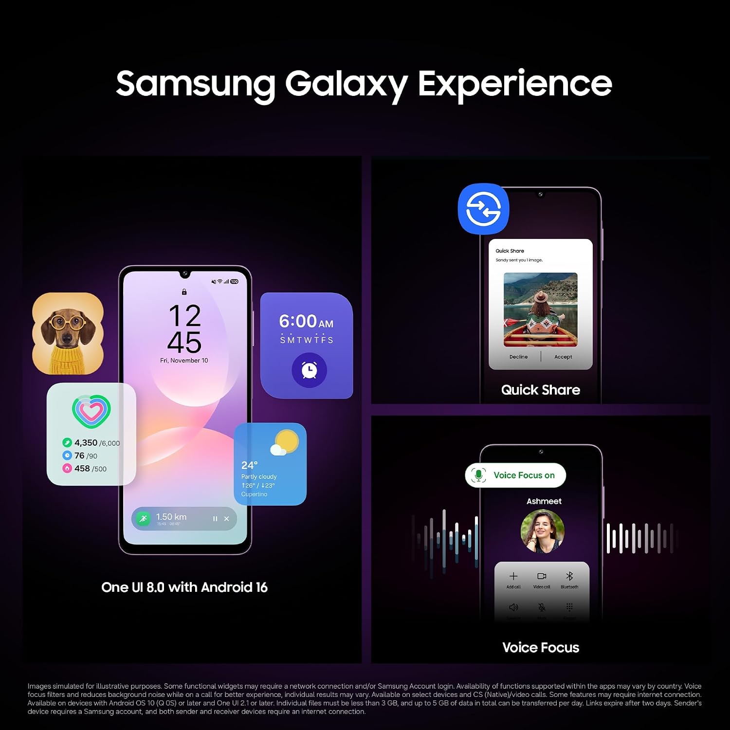 Samsung Galaxy M17e 5G Mobile (Blitz Blue, 6GB RAM, 128GB Storage) | Smoothest 120 Hz Refresh Rate| Monster 6000 mAh Battery | IP54 | 6 Gen OS Upgrades | AI | Gemini Live | Without Charger