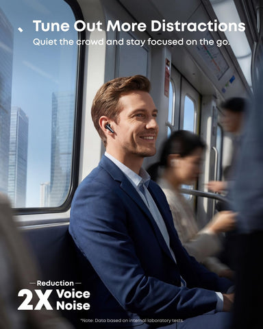 soundcore Liberty 5 by Anker, Noise-Cancelling Wireless Earbuds, 2x Stronger Voice Reduction, Real-Time Adaptive Noise Cancellation, Fast Charging, Dolby Audio, 6-Mic AI Clear Calls, Long Battery Life
