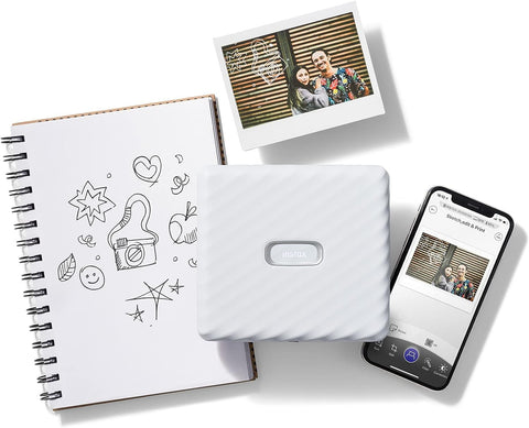 Fujifilm Instax Link Wide Smartphone Printer (Ash White)