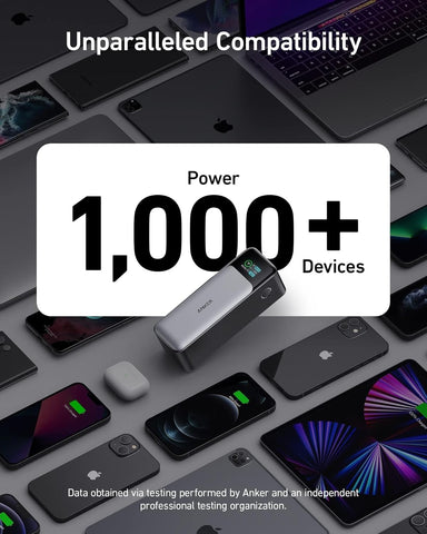 Anker 737 Power Bank (PowerCore 24K), 24,000mAh 3-Port Portable Charger with 140W Output, Smart Digital Display, Compatible with MacBook Pro/Air, iPhone 17/16 Series, Samsung, Huaiwei, Dell