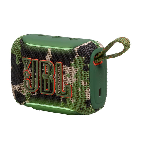 JBL GO 4 – Ultra-Portable Bluetooth Speaker with AURACAST, Powerful Sound, 7H Playtime & Sleek Design, JBLGO4SQUAD, Squad