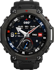 Amazfit T-Rex 3 Pro Outdoor Smartwatch 48 mm Sapphire AMOLED Display, Titanium Bezel, Dual Band GPS, Offline Maps, 25 Day Battery, Integrated Torch, 10 ATM, 180+ Sports Modes for Android & iPhone
