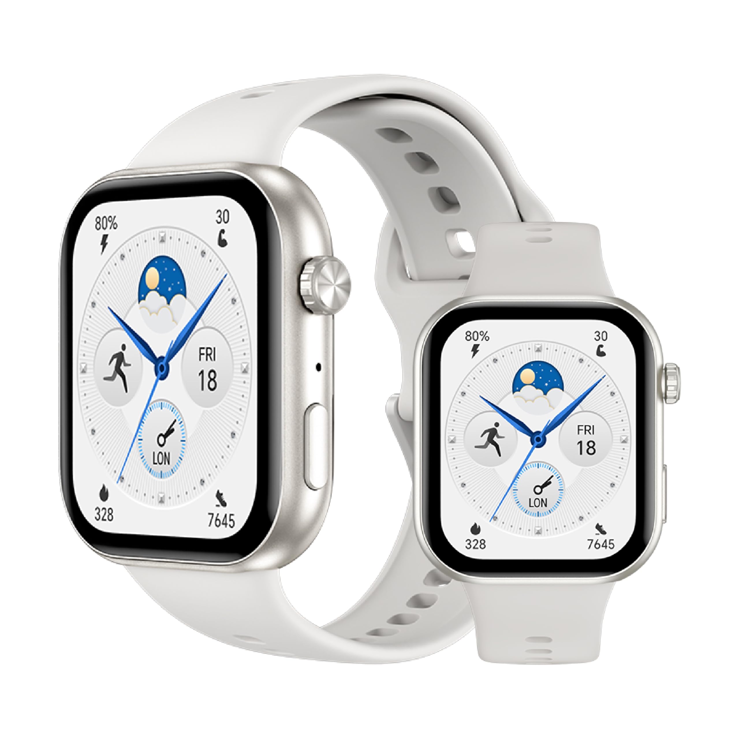 HONOR Choice Watch 2 Pro Smartwatch, 1.97” AMOLED Display, 14-Day Battery, Built-in GPS, 120+ Sports Modes, Up to 50 Meter Deep IP68 Water Resistant, Android & iOS Compatible, White
