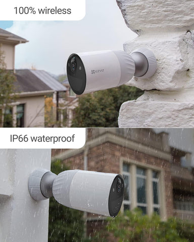 EZVIZ BC1 WiFi Outdoor Camera,1080p security camera CCTV with 365 Days Battery Life, Color Night Vision, PIR Motion, smart Human Detection, Two Way Audio, works with Alexa & Google assistant (BC1-B1)