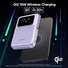 UGreen Powerbank Robotic 10000 Mah Pd 20W Magnetic With Stan