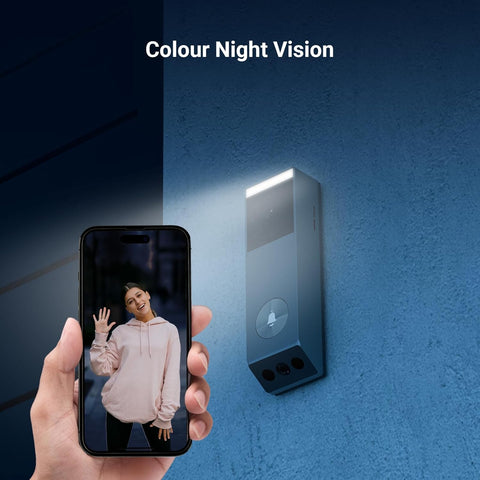 EZVIZ Video Doorbell with 2K & 1080p Double Camera, Wireless Doorbell with Solar Panel, Person Detection, Package Detection, Two-Way Audio and Colour Night Vision, 32GB eMMC Memory, EP3x Pro