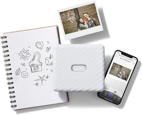 Fujifilm Instax Link Wide Smartphone Printer (Ash White)